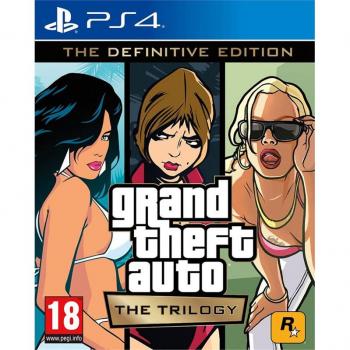 Grand Theft Auto: The Trilogy - The Definitive Edition, Juego para Consola Sony PlayStation 4 (PS4), incluye gráficos mejorados, controles actualizados, y tres juegos clásicos en un solo paquete