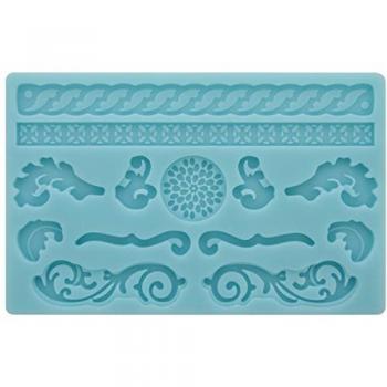 Tala – diseño de desplazamiento silicona Fondant molde