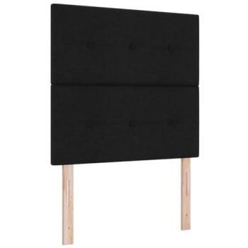 Cabecero LED Negro 90 cm con Luces de Tira y Tela