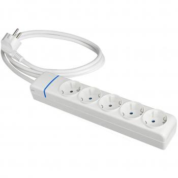 Regleta Enchufes 5 Tomas con Cable de 1,5 m y Protección contra Sobretensiones Solera 8015p