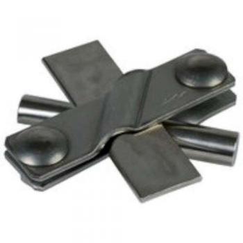 308 330 - Lightning Protection Cross Connector, Tinned Copper Clamp for 10-16mm Cables