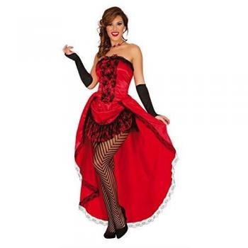 Disfraz de Burlesque para Adultas Talla S 36-38 - Fiesta Guirca Rojo