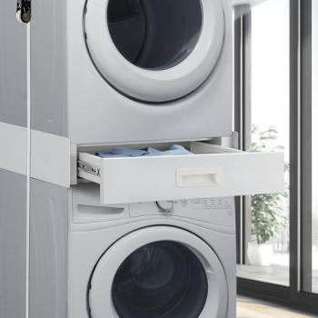 Kit de Unión Buxton para Lavadoras y Secadoras con Cajón Extraíble 8x60x60cm - Blanco