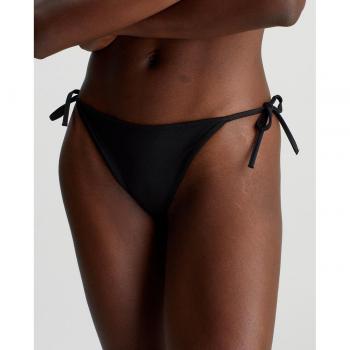 Braga bikini Calvin Klein Meta Legacy con lazada negro y blanco para mujer - M