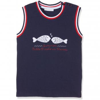Tutto Piccolo 4673S18, Camiseta para Bebés, Azul