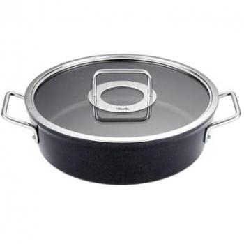 Cacerola Fissler Adamant de 28 cm con tapa de cristal, aluminio, fabricada en Alemania