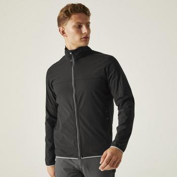Chaqueta cortavientos y softshell de hombre Regatta Prestfield negra