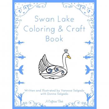Libro de Colorear y Manualidades El Lago de los Cisnes (Serie Crafterina®)