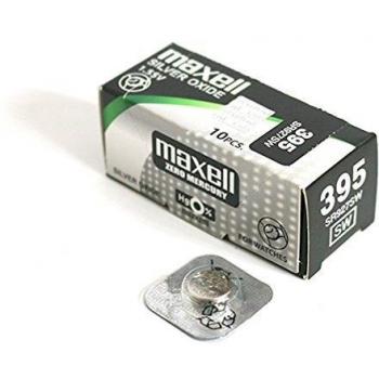 Pack de 10 Pilas de Botón Maxell SR927SW/395 Óxido de Plata 1.55V