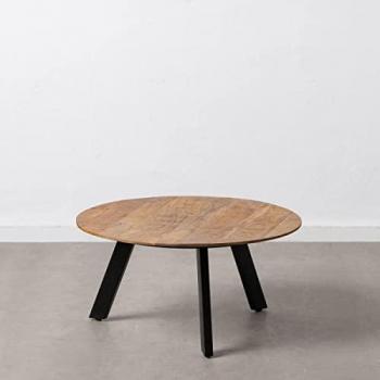 Mesa de Centro BB Home Madera Hierro 80 x 80 x 40 cm