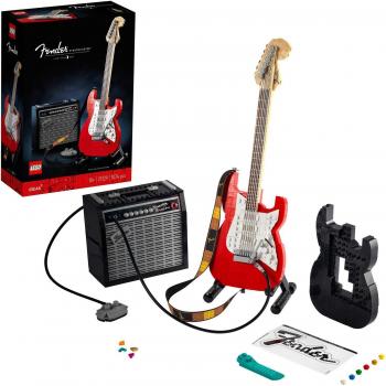LEGO IDEAS Fender Stratocaster 21329 - Set de Construcción de Guitarra Eléctrica con Amplificador, Manualidades para Adultos