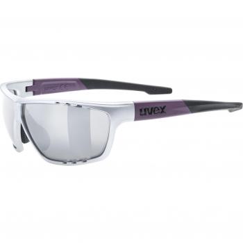 UVEX Sportstyle 706 Men's Sunglasses - Silver Plum Matte with Lite Mirror Lens