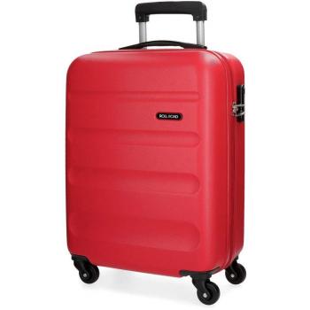 Roll Road Flex Maleta de cabina Rojo 38x54x20 cms Rígida ABS Cierre combinación 35L 2,5Kgs 4 Ruedas Equipaje de Mano