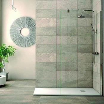 MAMPARA DE DUCHA FIJA PANEL WALK-IN 68-70x195 CM CROMO TRANSPARENTE
