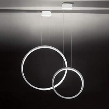 Lámpara colgante LED blanca Assolo de Cini & Nils, 43 cm