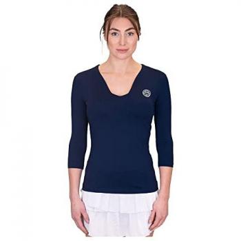 Bidi Badu Crew V-neck Camiseta De Manga Larga Mujeres Azul Oscuro - XS