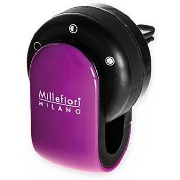 Millefiori Go Car Air Freshener - Sandalo Bergamotto (Purple Case) 4g/0.14oz