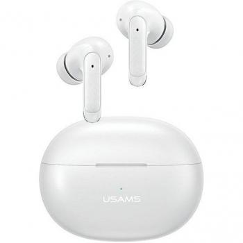Auriculares Inalámbricos Usams Bluetooth 5.3 TWS X-Don Serie con Doble Micrófono y Cancelación de Ruido Digital - Color Blanco BHUXD02