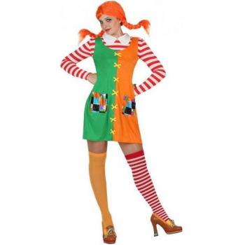 Disfraz Adulto Niña Traviesa Color Naranja Talla XL