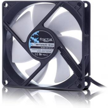 Fractal Design Silent Series R3 92mm Carcasa del Ordenador Ventilador 9,2 cm Negro, Blanco