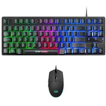 Mars Gaming MCPTKLPT, Combo RGB Teclado y Ratón, Diseño TKL, Layout Portugués