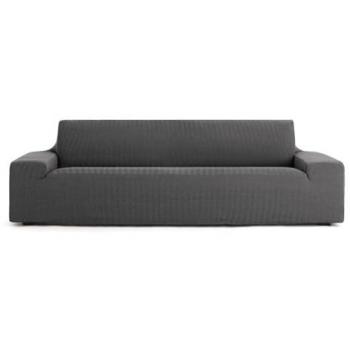 Funda para Sofá Eysa JAZ Gris Oscuro Bielástica 70 x 120 x 330 cm, apta para sofás de 5 plazas