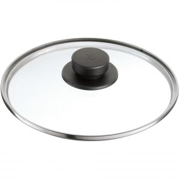 WMF Plus, Perfecto Pro Tapa de Cristal sintético, Pomo Negro, 22 cm