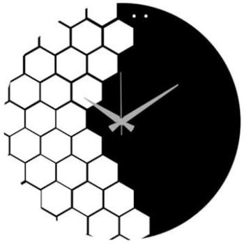 Reloj de Pared Geométrico 29 - Metal Negro - 50x0,15x50 cm