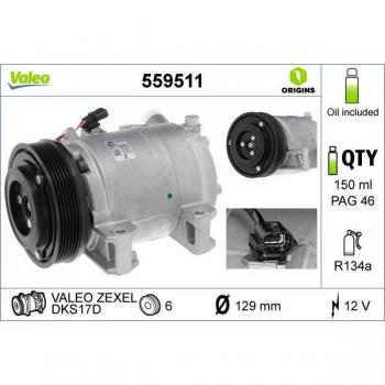 Compresor de aire acondicionado VALEO 559511