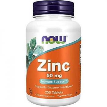 Now Foods Zinc Gluconate 50 mg - 250 Tablets