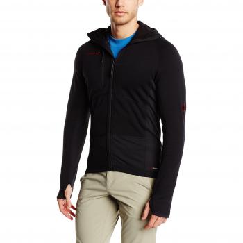 Mammut Aconcagua por ML con Capucha de forro polar para hombre, otoño/invierno, hombre, color Negro - negro, tamaño XL