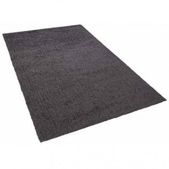 Alfombra Shaggy Gris Oscuro 80 x 150 cm Moderna de Pelo Alto Rectangular
