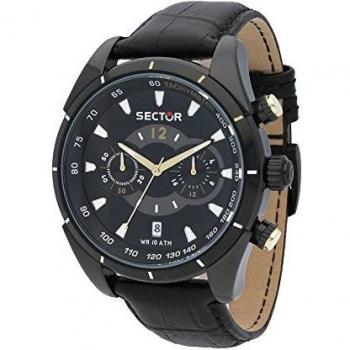 Sector Men's Chronograph Quartz Watch with Leather Strap R3271794001