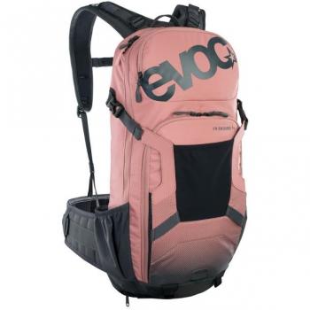 Mochila Evoc FR Enduro 16L con Protector en color rosa y gris