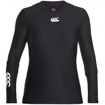 Canterbury Thermoreg Top de Manga Larga, Mujer, Negro, L