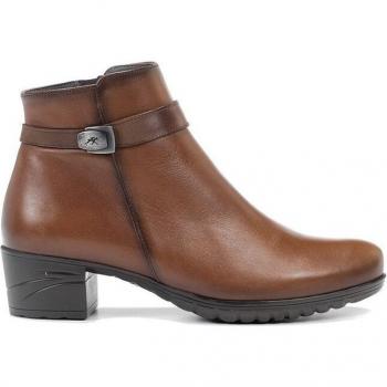 Botines de Mujer Fluchos Marrón en Piel