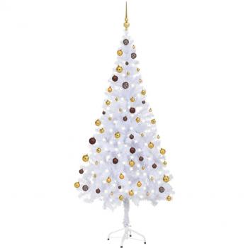 vidaXL Artificial Pre-lit Christmas Tree with Ball Set 180cm 620 Branches