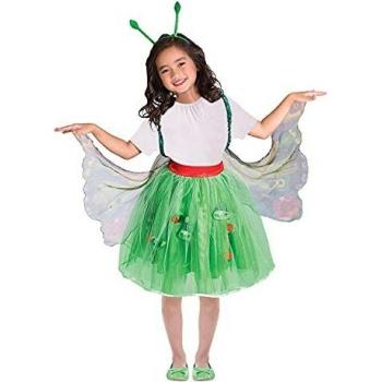 amscan-Child Costume Set with Caterpillar Design, Years-1 Pc. Conjunto de Disfraz Infantil con diseño de Oruga, 3-8 años, 1 Unidad Color no sólido, Talla única