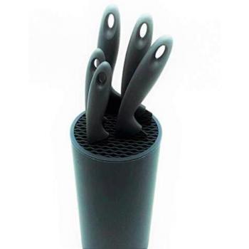 Juego de Cuchillos con Soporte Cilindro
