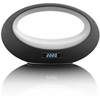 Altavoz Estéreo Bluetooth Lenco BT-210 Light 6W con Iluminación LED y Autonomía de 8 Horas, Negro