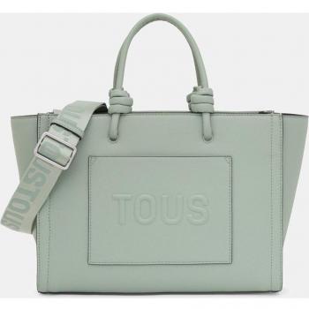 Bolso Shopper Mediano Amaya verde Tous