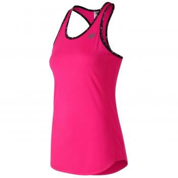 New Balance acelerar sin Mangas de la Mujer - WT73130, Resplandor Rosado