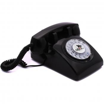 Teléfono Fijo Retro Vintage con Disco rotativo y Timbre metálico Creado por Opis Technology en Alemania - El Opis 60s Cable al Estilo de los Antiguos aparatos de los años Sesenta