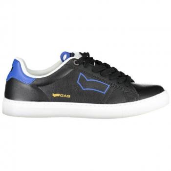 Sporty Black Lace-Up Sneakers for Men - Size 8 US (EU41)