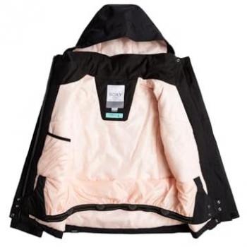 Chaqueta de esquí Roxy Galaxy negra mate rosa infantil - 10