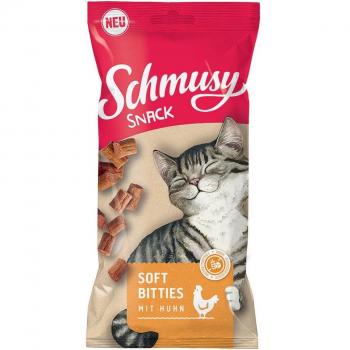 Schmusy Snack Soft Bitties - Pack económico de pollo (16 x 60 g)
