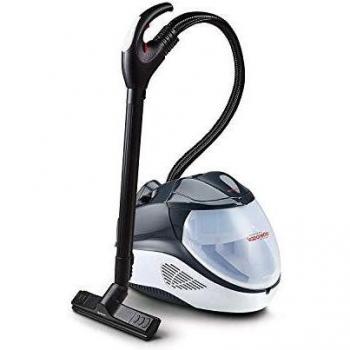 Polti Vaporetto Lecoaspira FAV70_Intelligence Limpiador a vapor y aspirador con filtro de agua, 6 programas automáticos, 5,5 Bar, Negro y blanco