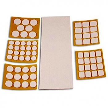 Brinox B62810B Pack de 69 deslizadores fieltro, Blanco, Set Piezas