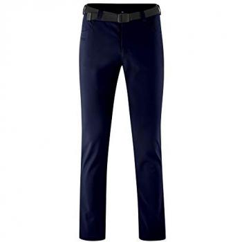 Maier Sports Oberjoch Men's Outdoor Pants - Insulated, Regular Fit, 4 Zip Pockets, Size 60, Dark Blue