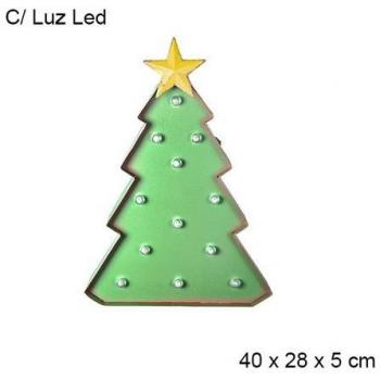 Árbol de Navidad Decorado con Luz LED 12leds